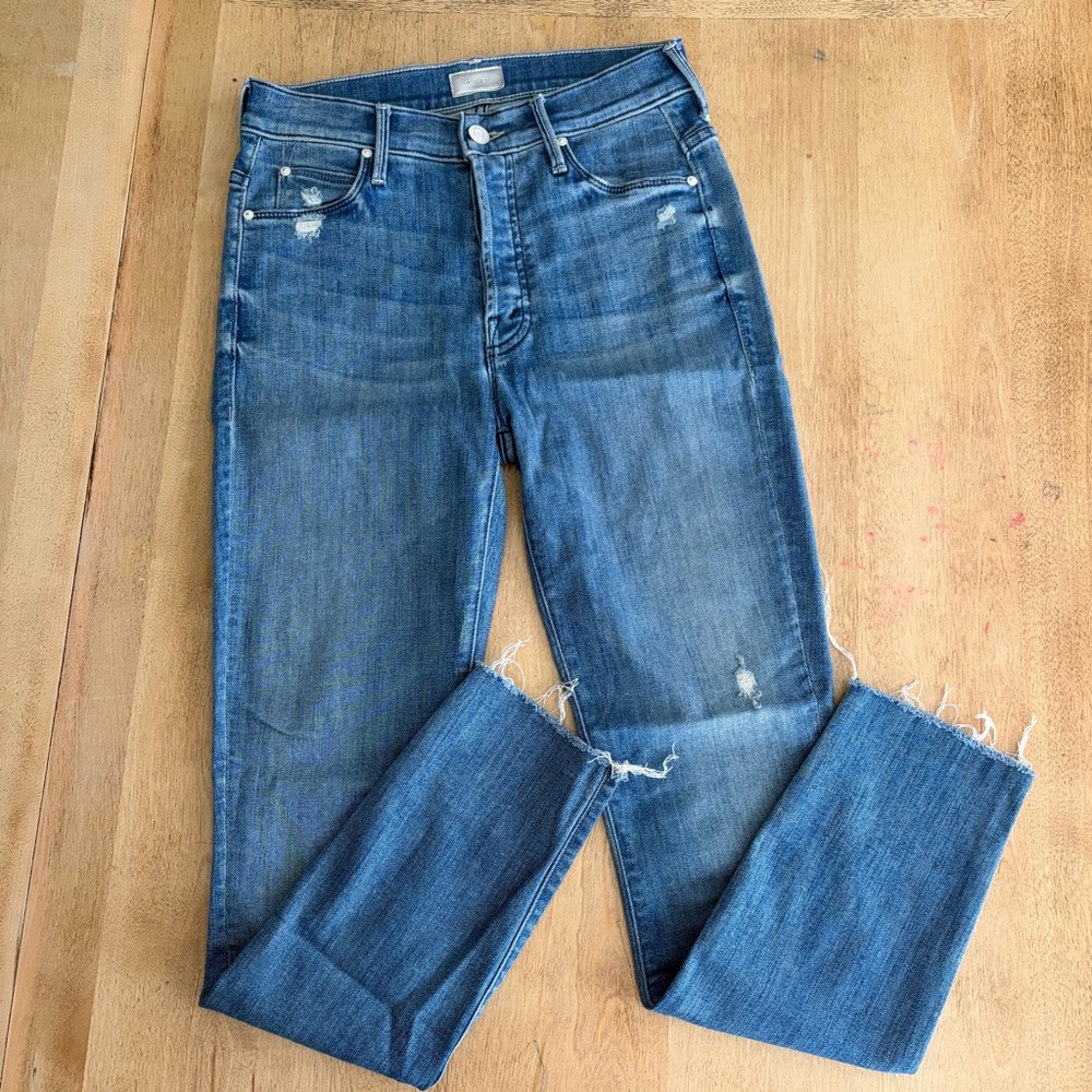 Mother Denim The Stunner in Graffiti Girl Lover Edition RARE EUC